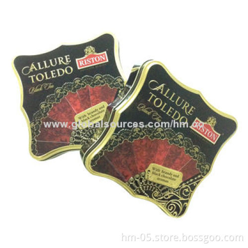 Chocolate Tin Can Packaging, Made of Food Grade Tinplate, Various Shapes and Sizes are Available